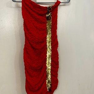 Sexy red dress!